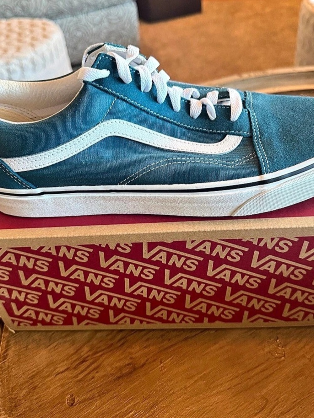 Vans Old Skool Blue Coral True White Sneakers